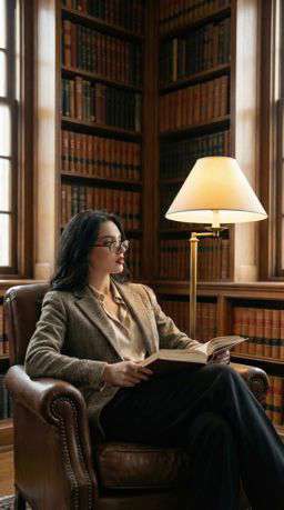 KV Leather - Library Study Corner [VAR:2] [Rotated 25° Right]